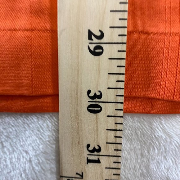 Nike FIT DRY-Tiger Woods Collection Golf Polo Large Orange Button Up Shirt L - Picture 9 of 10
